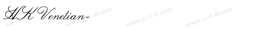 HK Venetian字体转换
